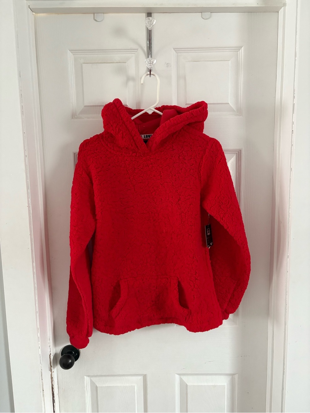Fahrenheit Red Plush Hooded Pullover